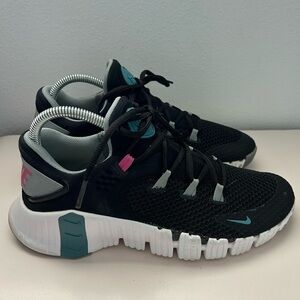 Nike Free Metcon 4 Running Shoes Women’s Size 8.5 US Black/Mica Green Sneaker